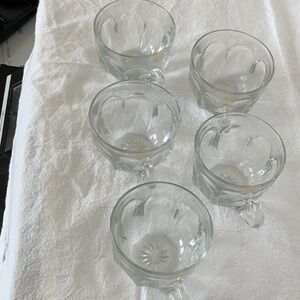 Heisey ‘Puritan’ Punch Cups-Set of Five (5)